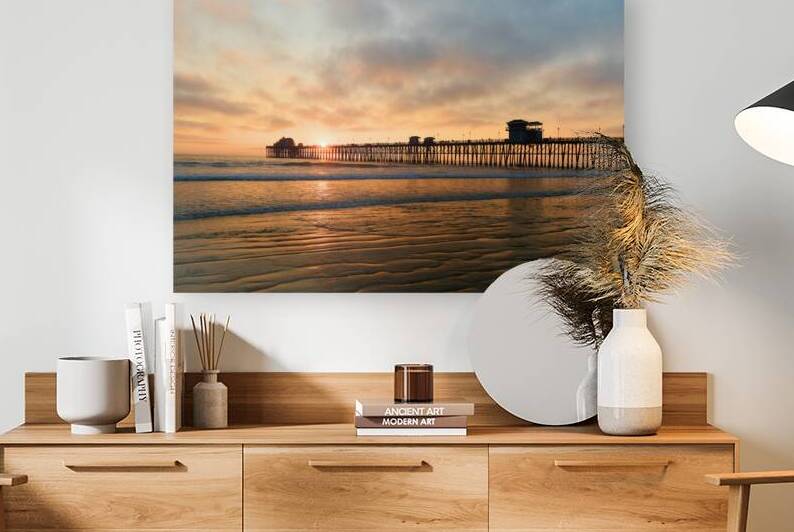 Gentle Ripples - Oceanside Pier CA by Taylor Ehat Photography
