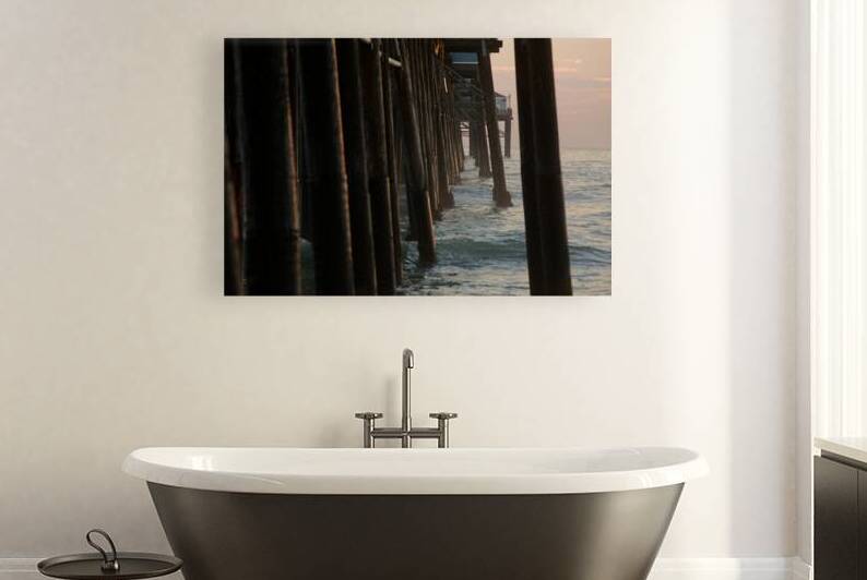 Pier Columns Perspectives - Oceanside Pier CA by Taylor Ehat Photography