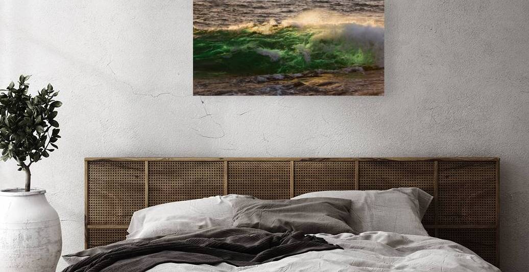 Emerald Wave Textures II - Keoneloa Bay Kauai Reproduction