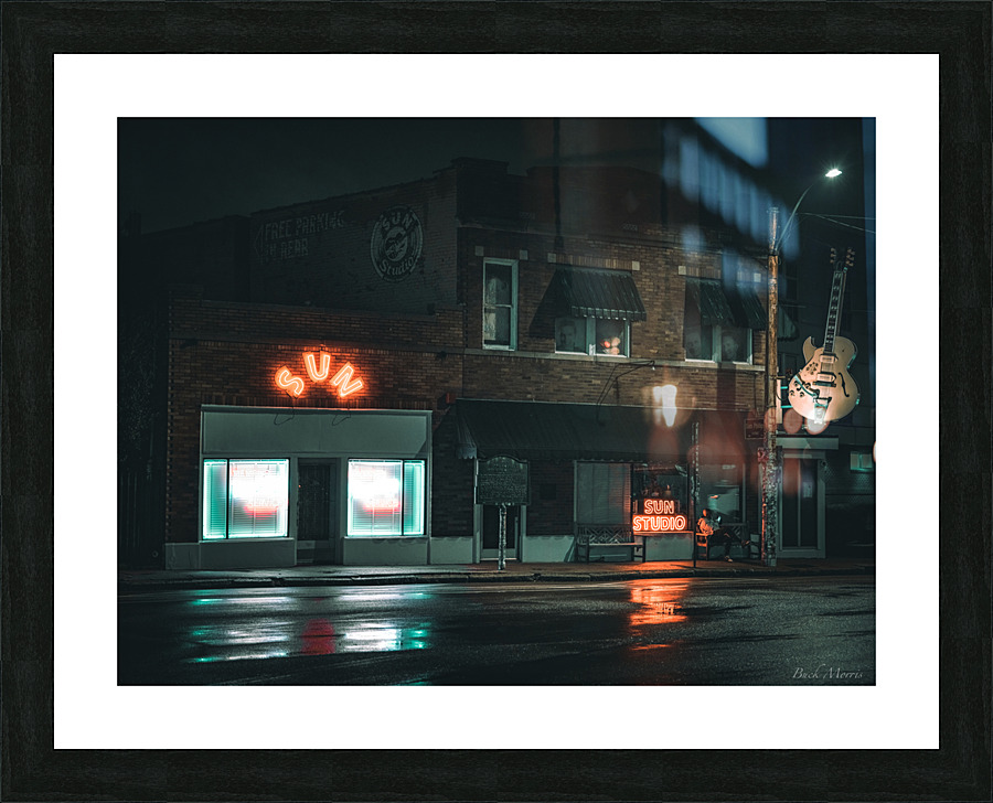 Sun Studio At Night Picture Frame print