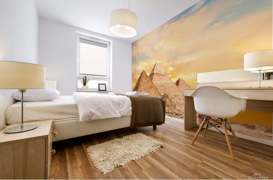 Pyramids Mural print