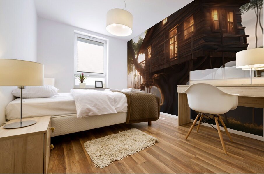 Desert House Mural print