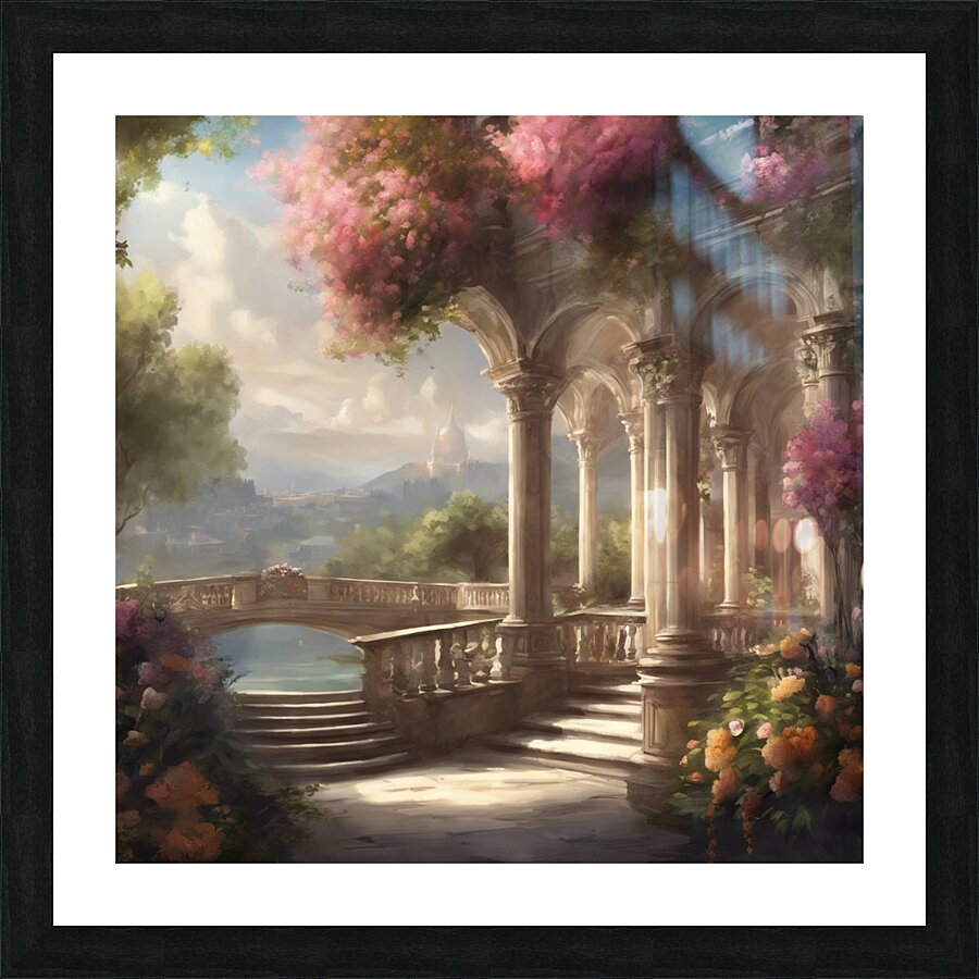 Border Palace Picture Frame print