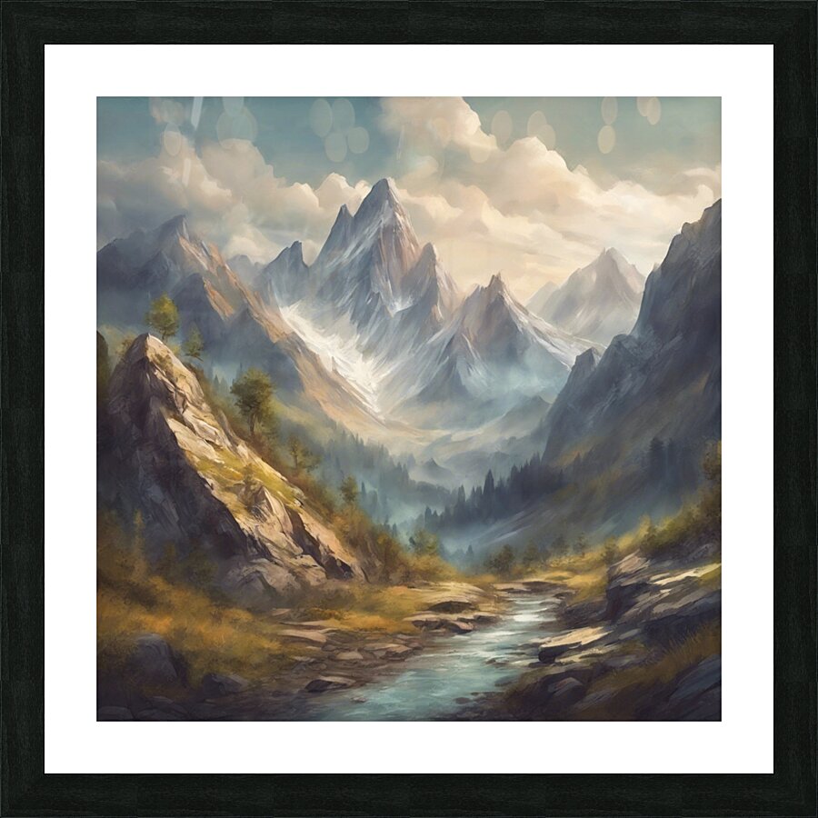 alps mountains Picture Frame print