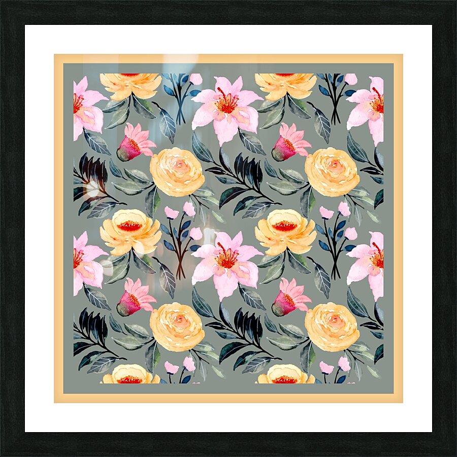 Rose garden Picture Frame print