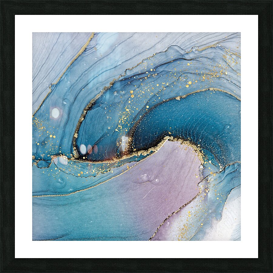 Color wave Picture Frame print