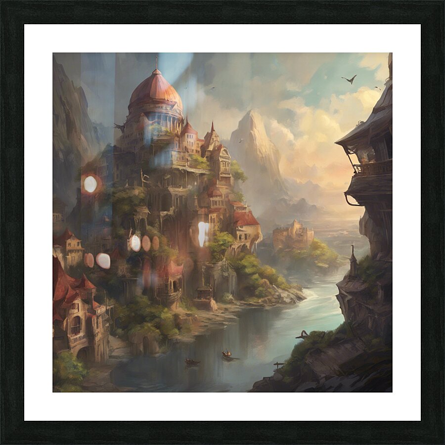 River Palace Picture Frame print