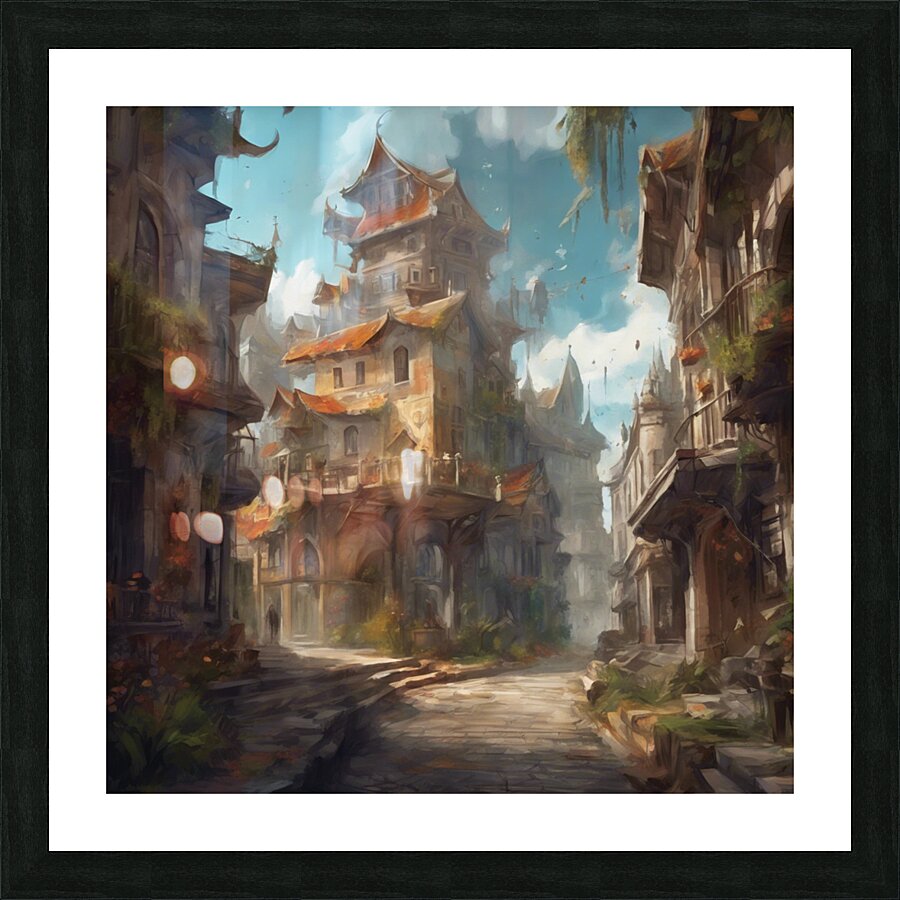 Desert city Picture Frame print