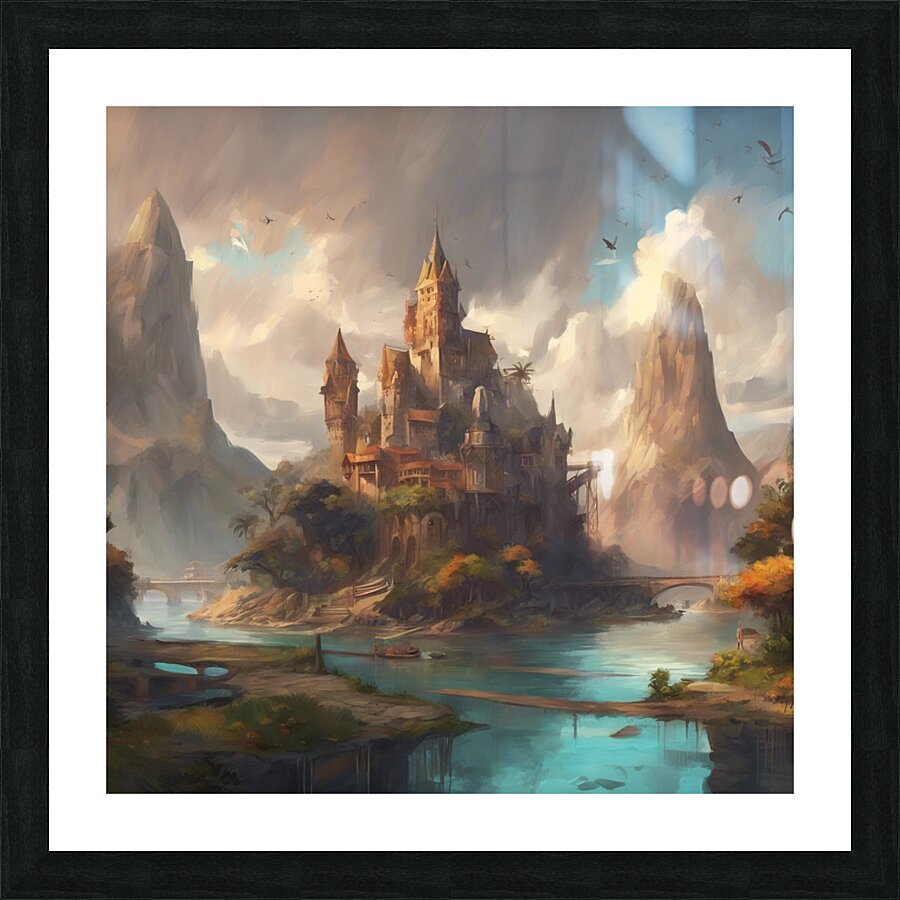 River desert Picture Frame print