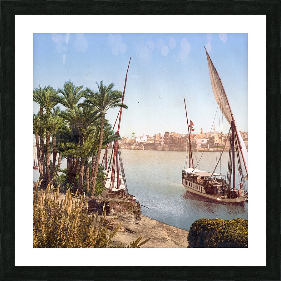 Egypt River Picture Frame print