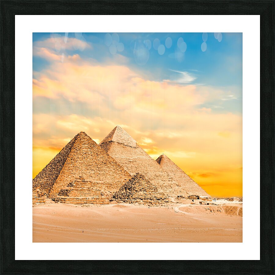 Pyramids Picture Frame print