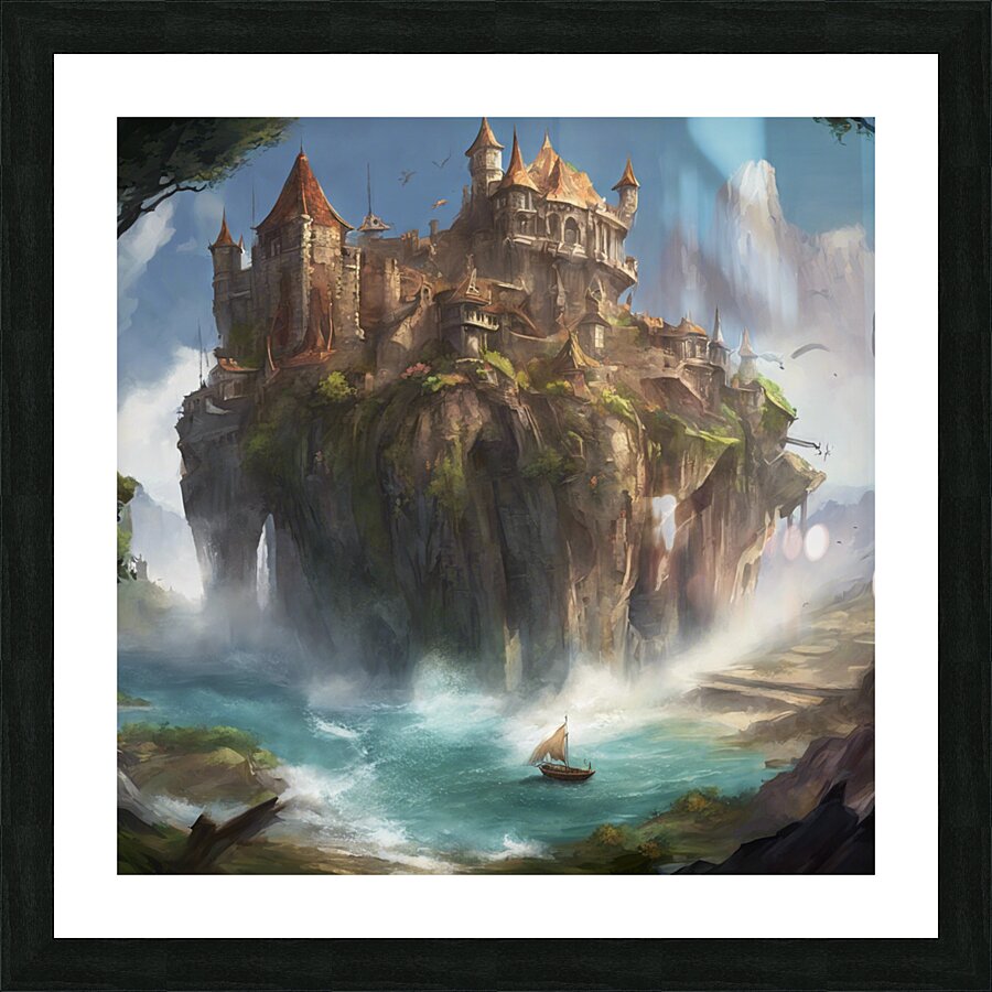 Fantasy Castle Picture Frame print