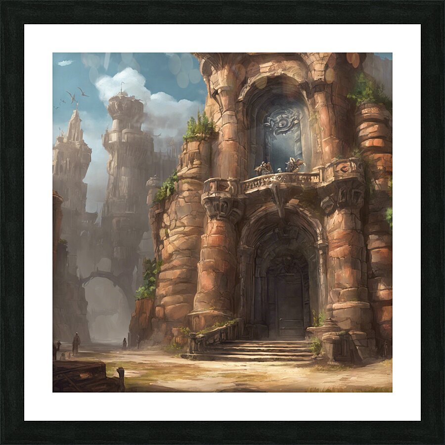 Fantasy Castle Picture Frame print