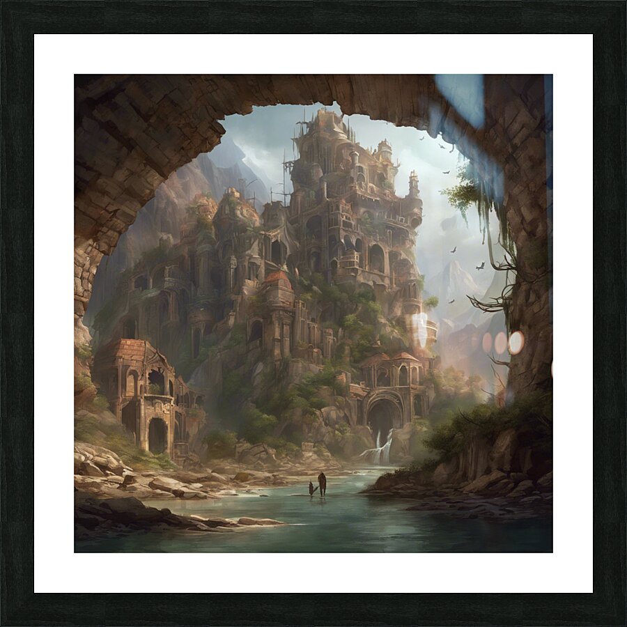 Fantasy Castle Picture Frame print