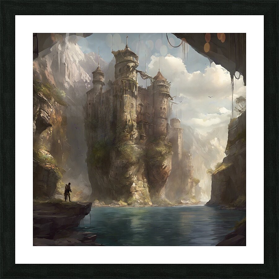 Fantasy Castle Picture Frame print