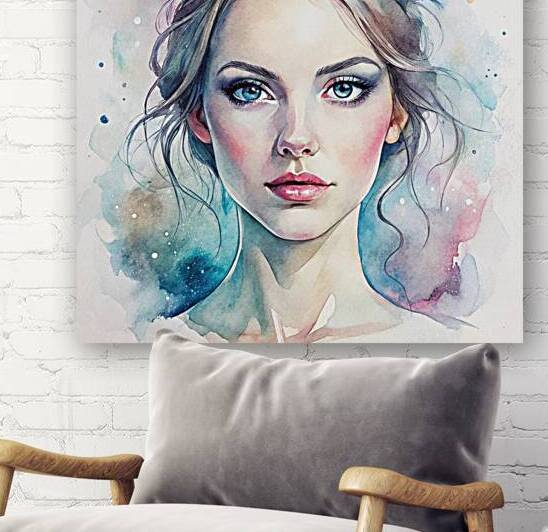Very beautiful lady. Reproduction