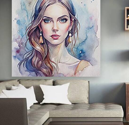 Beautiful lady. Reproduction