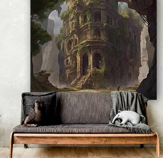 Ruins Of A Castle by International paintings