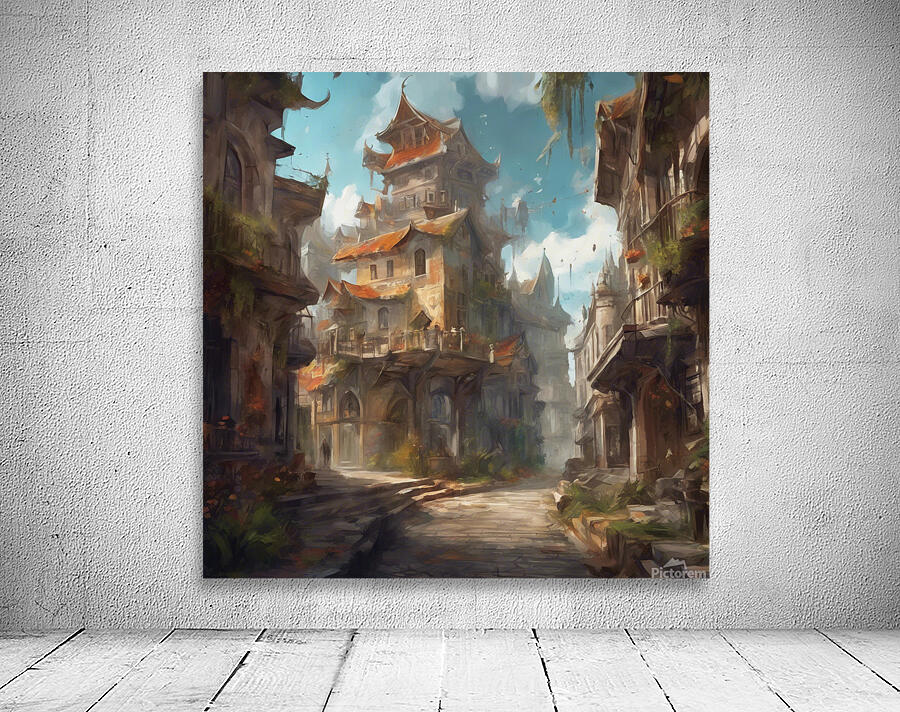 Desert city Wall Preview