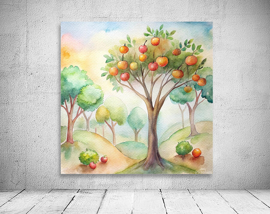 Attractive fruit garden. Wall Preview