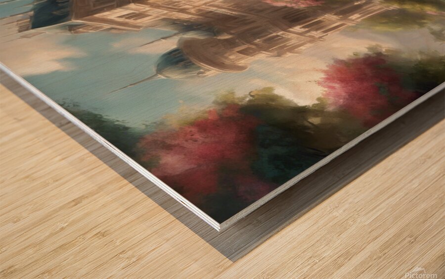 Palace of happiness Wood print