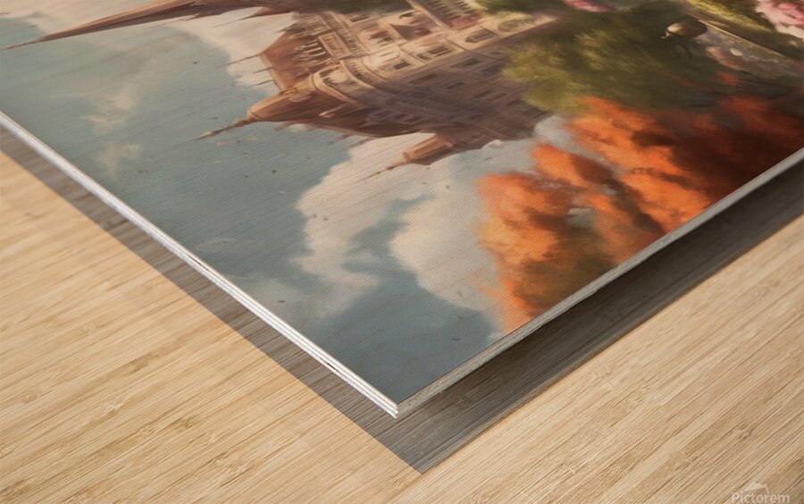 Nature Palace Wood print