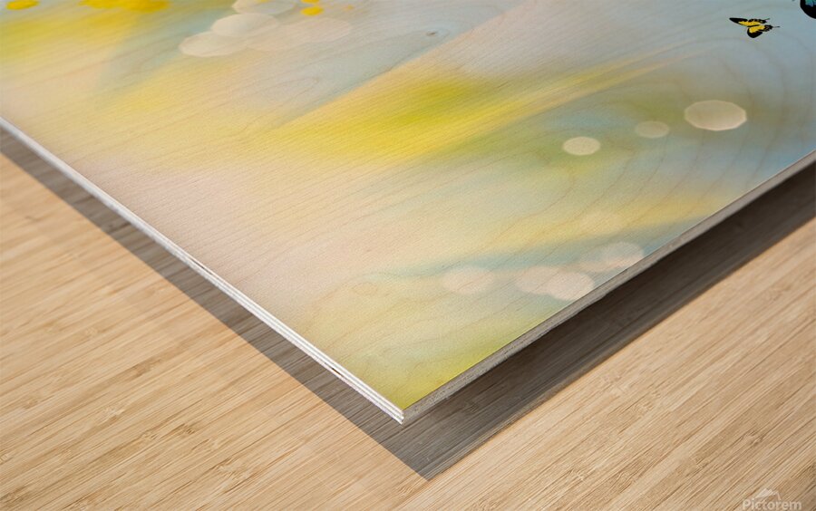 Spring butterfly Wood print