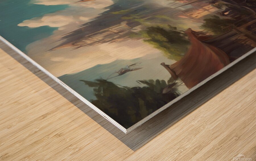 beauty City Wood print