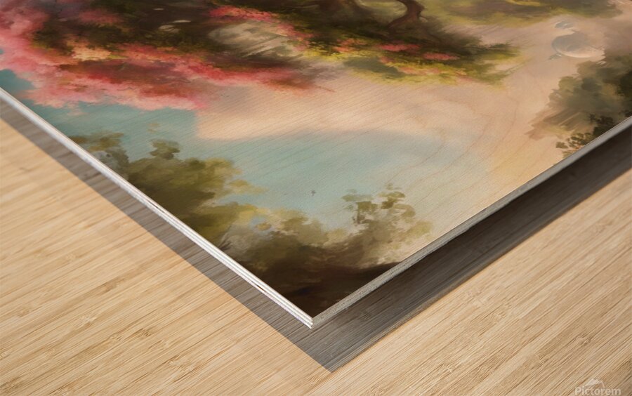 Palace of imagination and beauty Wood print