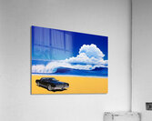 Hiroshi Nagai - Black Car Vaporwave Acrylic Print
