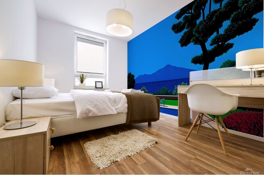 Hiroshi Nagai - Swimming Pool Landscape Mural print