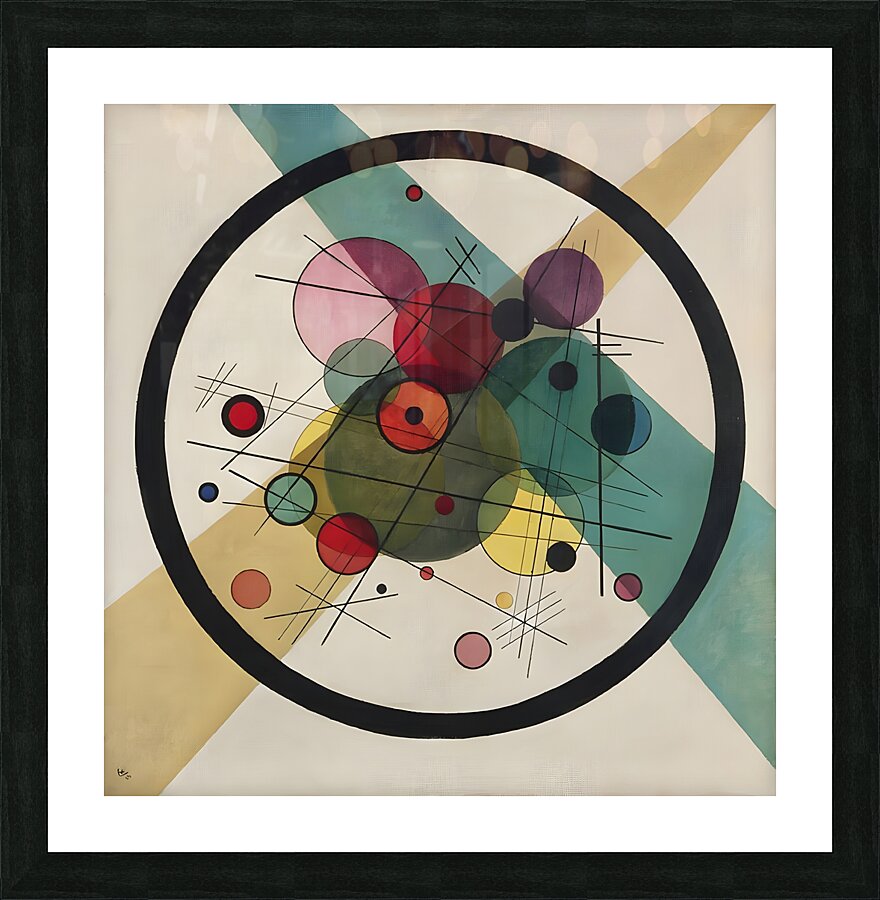 Wassily Kandinsky - Circles In A Circle 1923 Picture Frame print