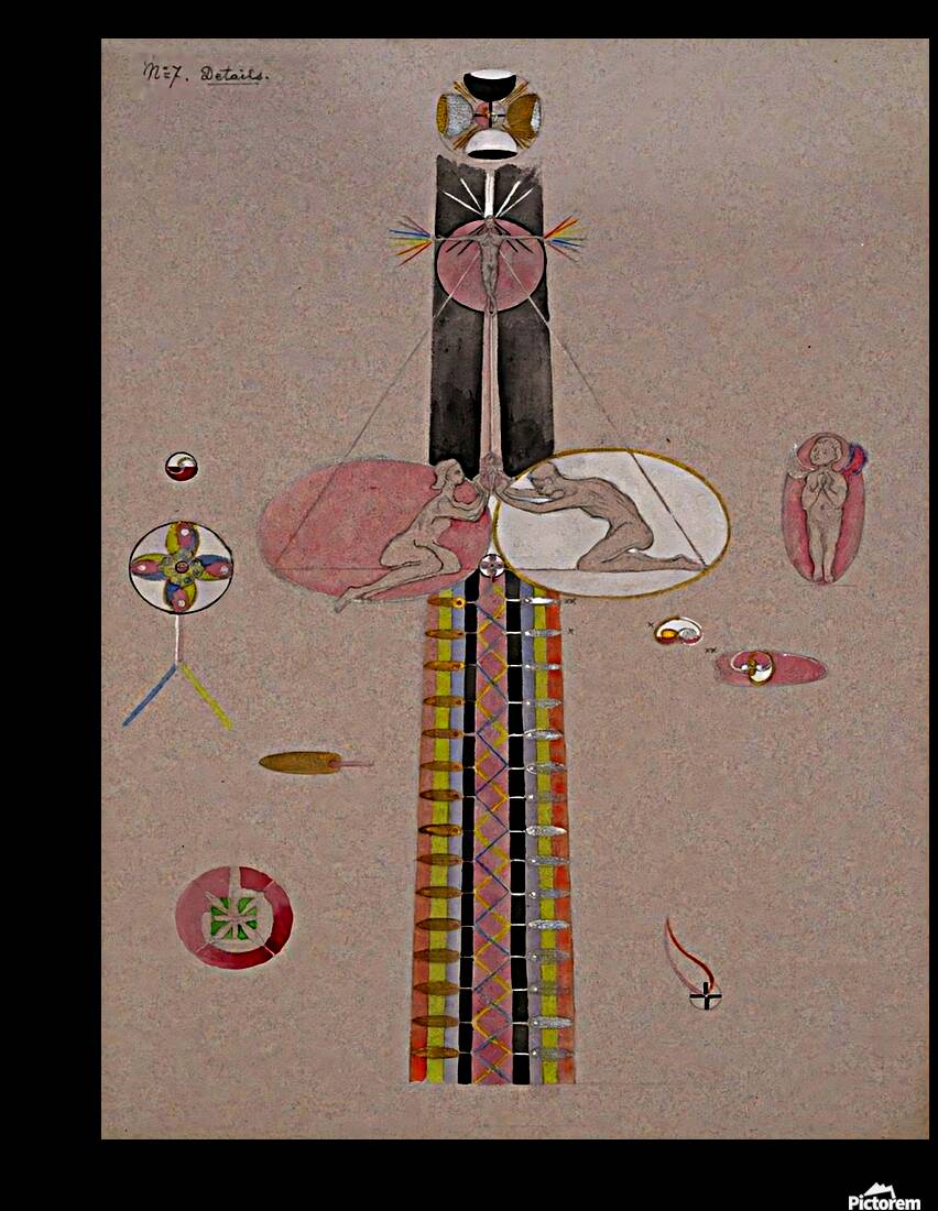 Hilma af Klint - The Tree Of Knowledge No . 7B   Reproduction