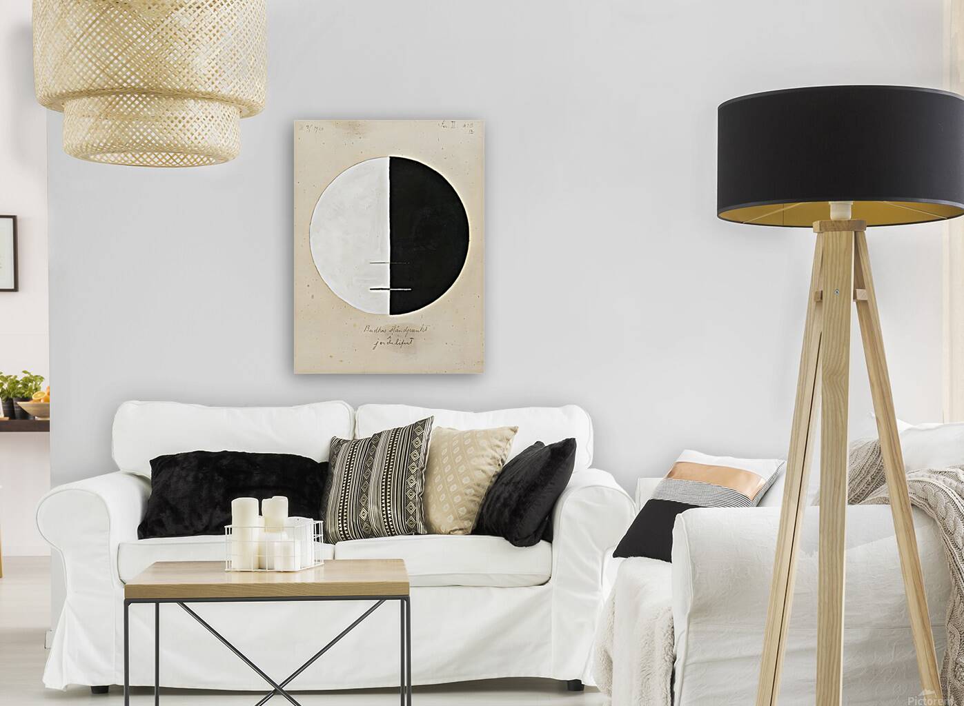 Hilma af Klint - Buddhas Standpoint in the Earthly Life 1920 Reproduction