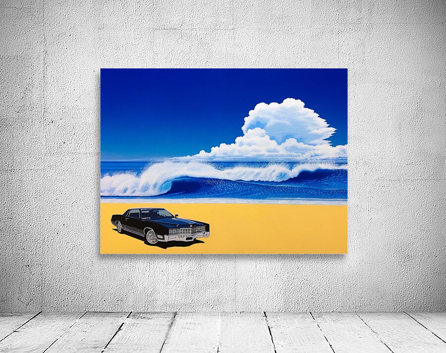 Hiroshi Nagai - Black Car Vaporwave Wall Preview