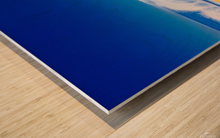 Hiroshi Nagai - Black Car Vaporwave Wood print