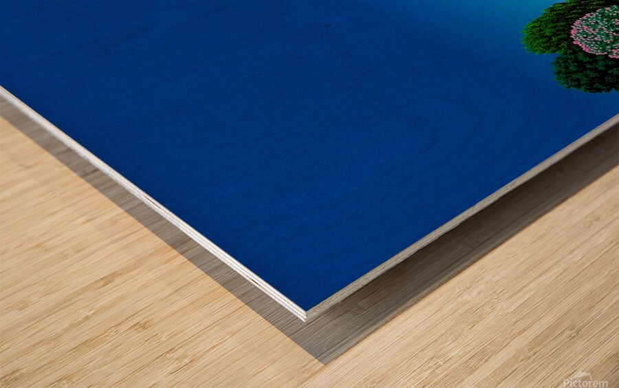 Hiroshi Nagai - Summer Yellow Car Wood print