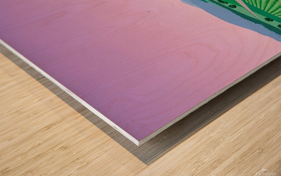 Hiroshi nagai - The Heavenly Landscape Wood print