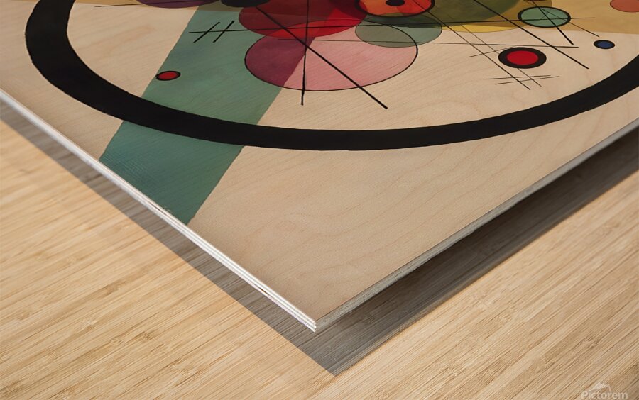 Wassily Kandinsky - Circles In A Circle 1923 Wood print