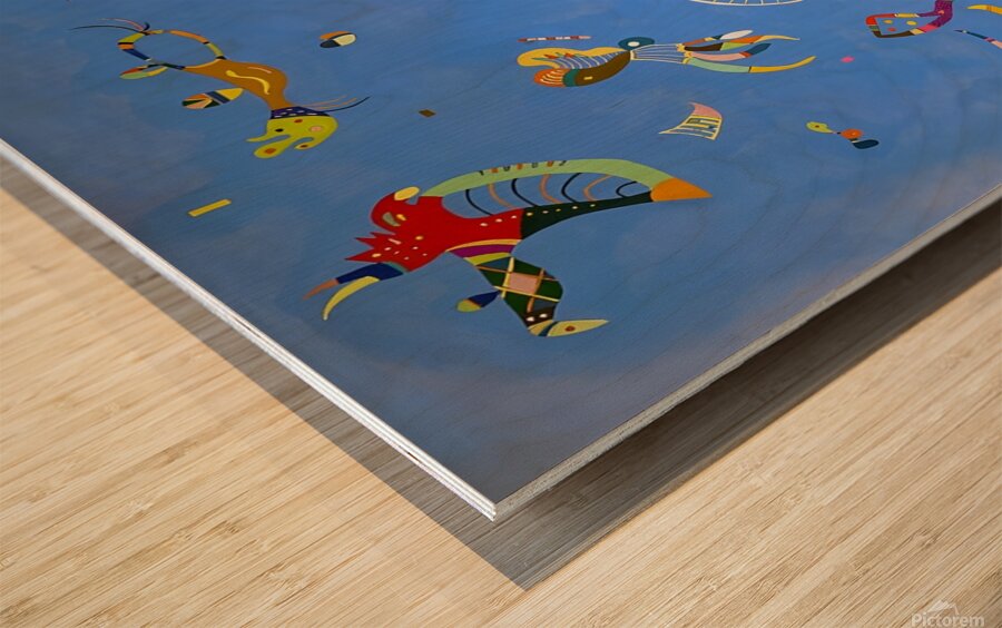 Wassily Kandinsky - Sky Blue 1940 Wood print