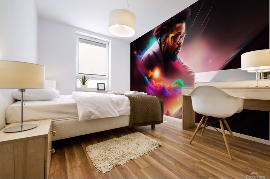 the cut Mural print