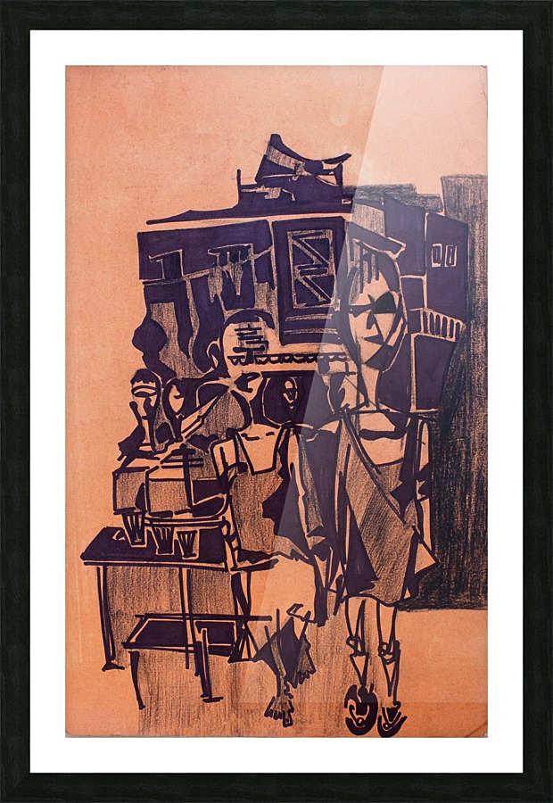 Stepping Out To Do Something New  Picture Frame print