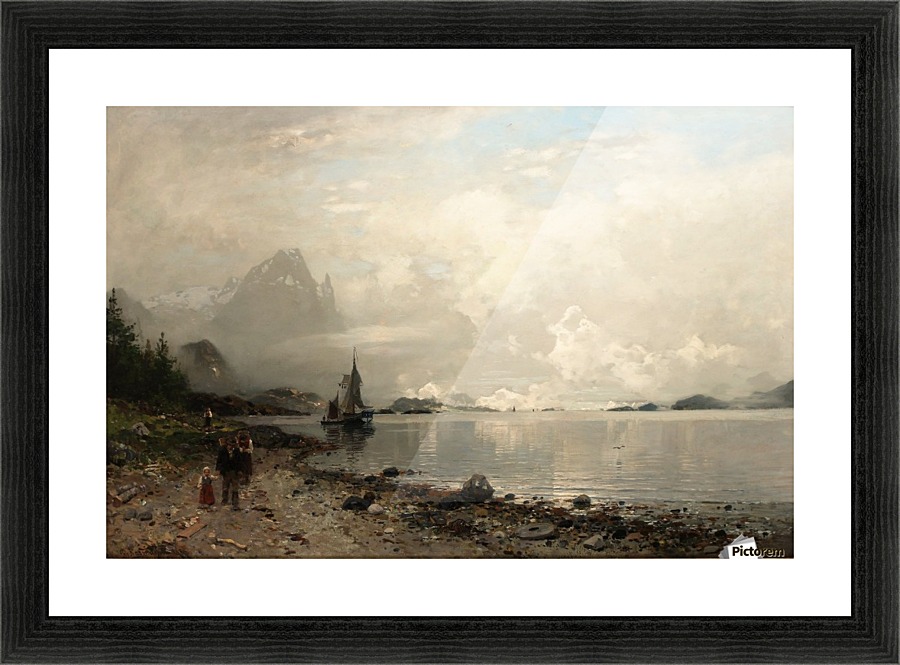 By the lake Picture Frame print