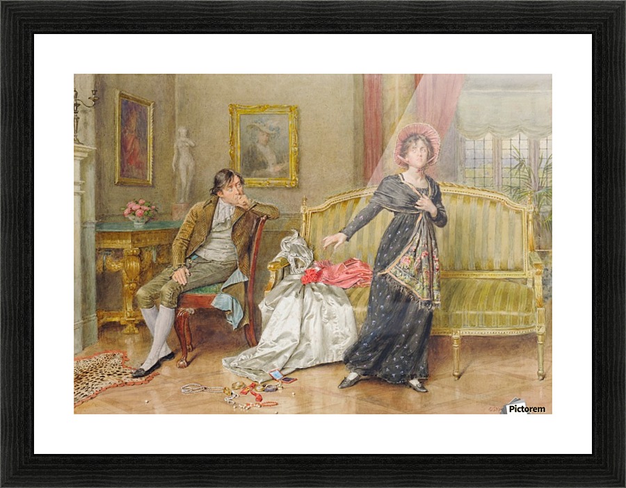 A young couple Picture Frame print
