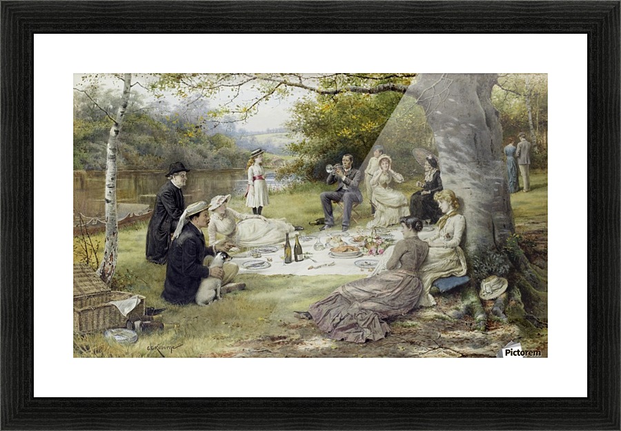 The Picnic Picture Frame print