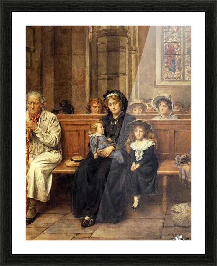 In Church Picture Frame print