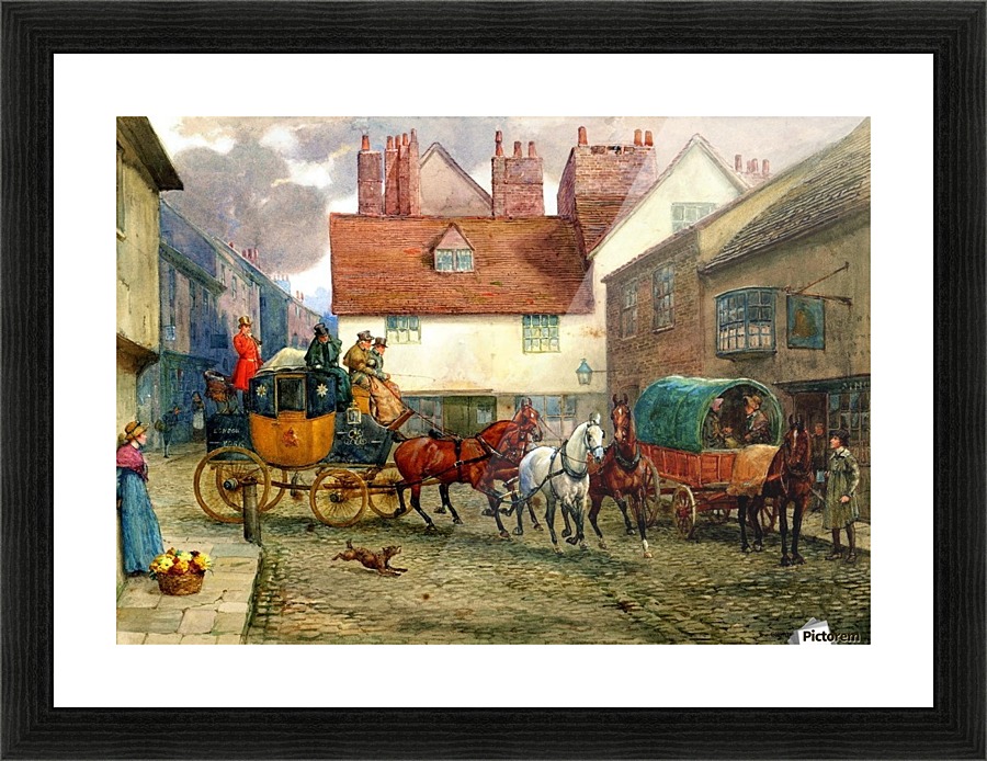 Visiting New York Picture Frame print