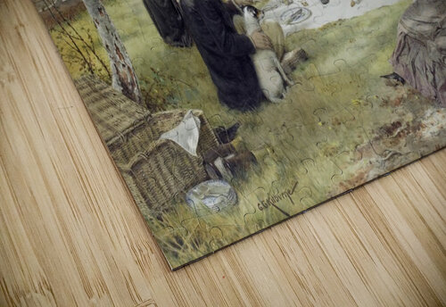 The Picnic George Goodwin Kilburne puzzle