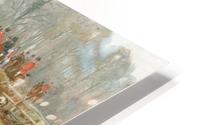 Hounds Crossing a Stream HD Metal print