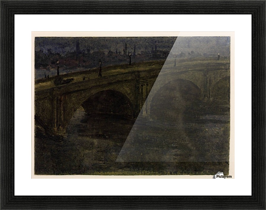 Moonlight Sketch Picture Frame print
